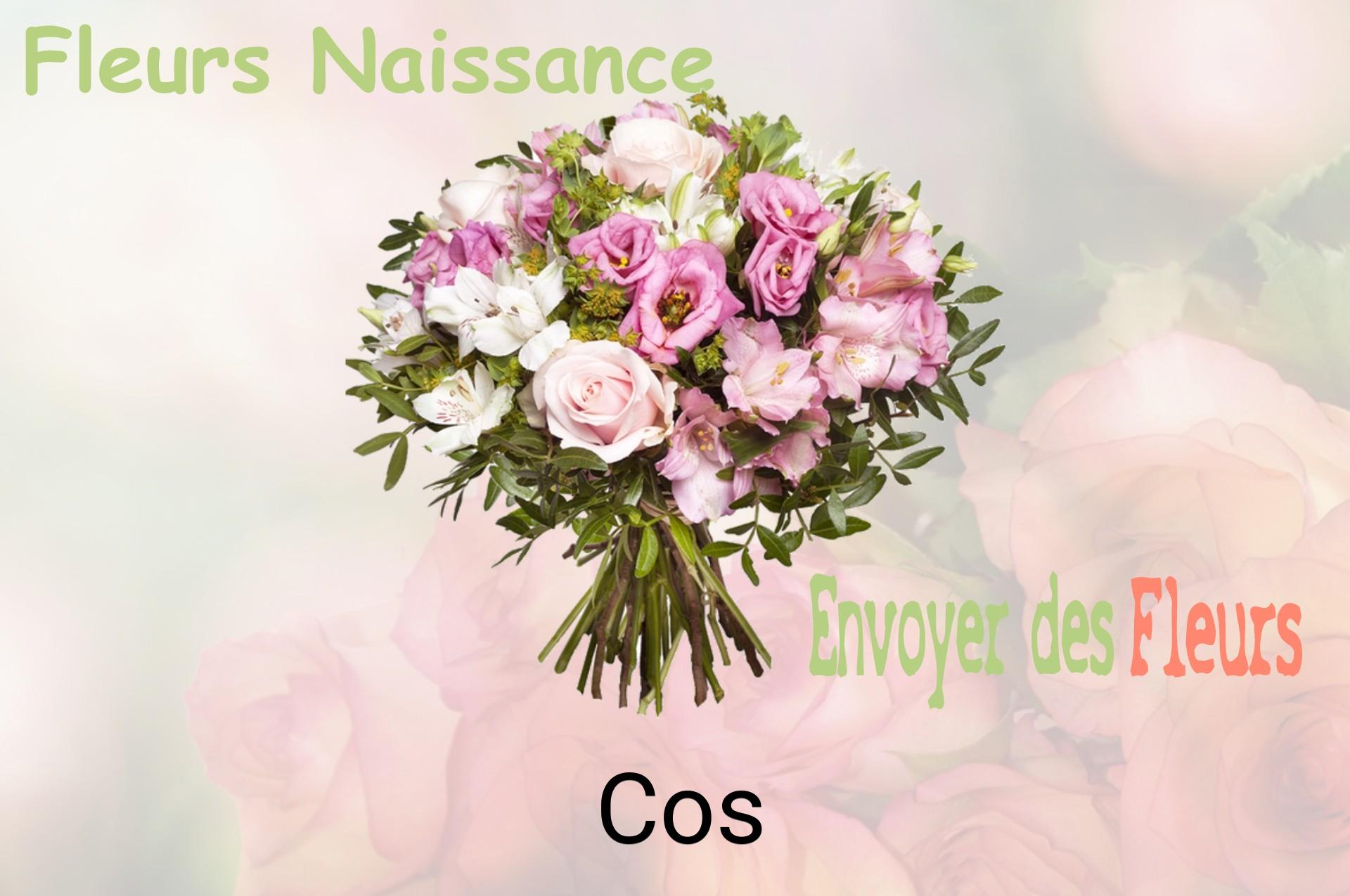 Bouquet de fleurs de naissance livré à Cos